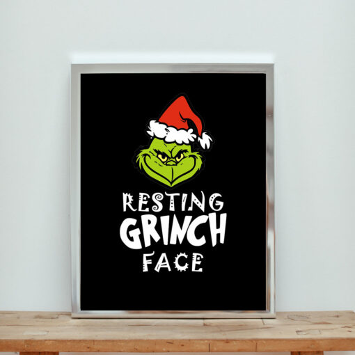 Resting Grinch Face Aesthetic Wall Poster