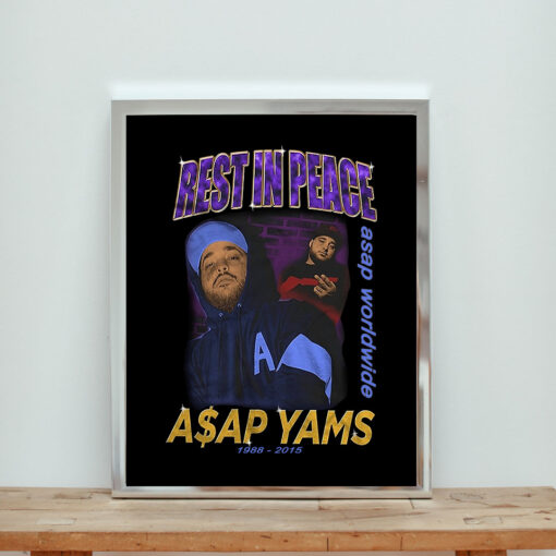 Rip Asap Yams Aesthetic Wall Poster