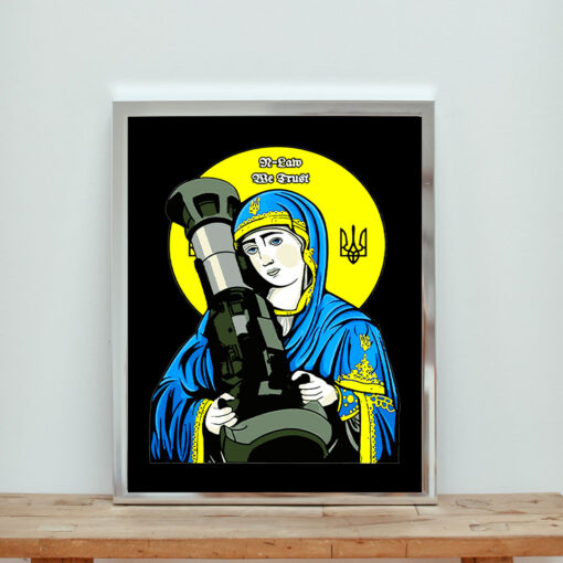 Saint Javelin Ukraine In Law We Trust Aesthetic Wall Poster