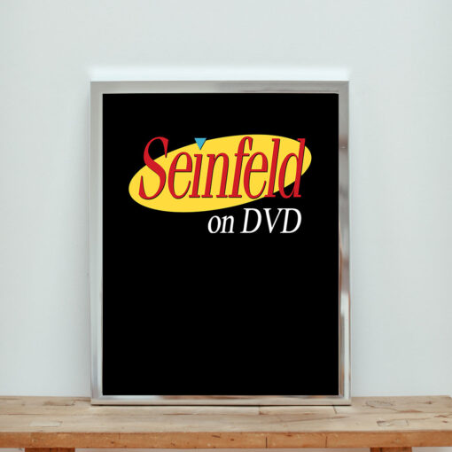 Seinfeld On Dvd Black Aesthetic Wall Poster