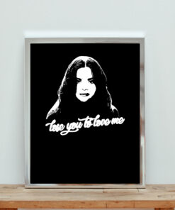 Selena Gomez Lose You To Love Me Black Aesthetic Wall Poster
