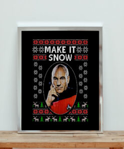 Star Trek Make It Snow Aesthetic Wall Poster