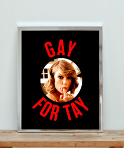 Taylor Swift Gay For Tay Aesthetic Wall Poster