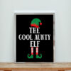 The Cool Aunty Elf Funny Christmas Aesthetic Wall Poster
