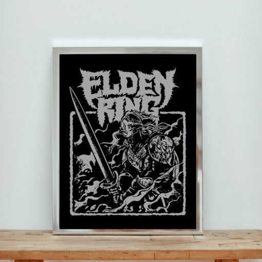 The Tarnished Elden Ring Heavy Metal Aesthetic Wall Poster