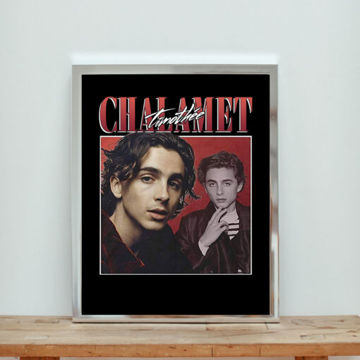 Timothe Chalamet Aesthetic Wall Poster