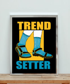 Trendsetter Sandals And Socks Fashion Aesthetic Wall Poster
