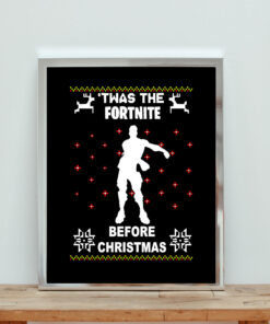 Twas The Fortnite Before Christmas Aesthetic Wall Poster