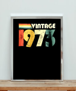 Vintage 1973 Aesthetic Wall Poster