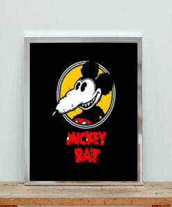 Vintage Mickey Rat Cartoon Movie Aesthetic Wall Poster