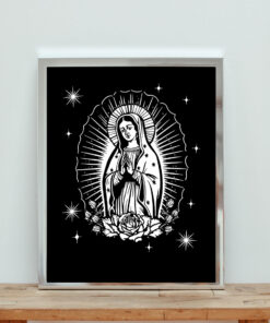 Virgen De Guadalupe Aesthetic Wall Poster